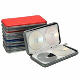 80x disque CD DVD portable mallette de rangement en plastique portefeuille dur boîte sac support
