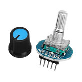 3pcs Rotating Potentiometer Knob Cap Digital Control Receiver Decoder Module Rotary Encoder Module Geekcreit for Arduino - products that work with official Arduino boards