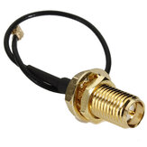 DANIU 10cm PCI U.FL / IPX to RP-SMA Female Jack Pigtail Cable
