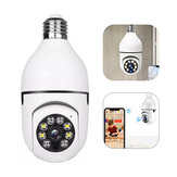 Caméra de surveillance WiFi ampoule E27, caméra de vision nocturne sans fil, suivi automatique des personnes, caméra de sécurité panoramique pour la maison, moniteur de protection