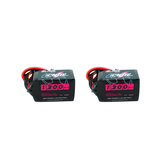 2Pcs CNHL Black Series 1300mah 22.2V 6S 100C Lipo Battery XT60 Plug for RC Drone FPV Racing