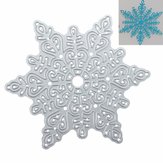 Placas para corte de Natal em forma de flocos de neve metálicos para decorar álbuns de scrapbooking e cartões de papel
