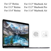 ПЭТ прозрачная прозрачная пленка для экрана Анти с бликами для Macbook Air 11,6 дюйма / 13,3 дюйма Pro 13,3 дюйма Retina 13,3 дюйма / 15,4 дюйма