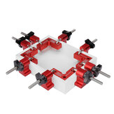 FONSON 4 Set Mini Woodworking Right Angle Positioning Clamp 90 Degree Precision Clamping Square Carpenter Square