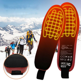 USB-beheizte Einlegesohle Wiederaufladbarer Fußwärmer mit Fernbedienung Winter-Heizungs-Einlegesohle Outdoor-Sport-beheizte Schuh-Einlegesohlen 35-46