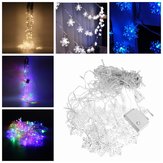 3.5M 96LEDs  8Modes Snowflake Fairy String Light for Christmas Party Patio AC220V