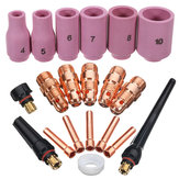 20 pièces accessoires de soudage TIG Kit de configuration de pince trapue adapté pour torche 17/18/26 T23