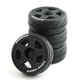 4PCS neumáticos de rally y drift en ruedas de carretera de 12 mm Hex para coches RC modelo 1/10 HPI KYOSHO TAMIYA TT02