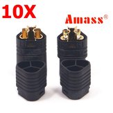 10 Pairs Amass MT60 Three-hole Plug Connector Black Male & Female