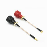 5.8G 5dBi Right FPV Antenna MMCX to SMA Male Angle/Straight for FPV Racing RC Drone Red/Black