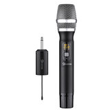 UHF 25 csatornás vezeték nélküli kézi mikrofon mikrofonrendszer otthoni KTV karaoke beszéd mikrofon vevő