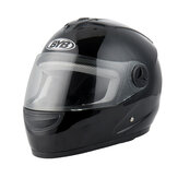 Capacete integral BYB para motocicleta com lente antiembaçante HD, respirável, universal com proteção de pescoço