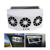 Car Solar Powered Exhaust Fan Car Gills Cooler Auto Ventilation Fan Dual-mode Power Supply