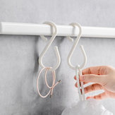 U 10Pcs Ganchos Dobles en Forma de S Blanco Percha para Baño Cocina Dormitorio de Xiaomi Youpin