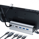 Bakeey Steam Deck Dock 6 az 1 Steam Deck Dokkolóállomás Tartozékok 3 * USB 3.0 HDMI 4K@60Hz Gigabit Ethernet 1000Mbps PD 60W Hub