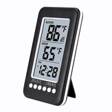 Vezeték nélküli digitális LCD-kijelző hőmérő rádióhullám időállítással