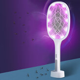 Lámpara antimosquitos eléctrica 2 en 1 con 6/10 LEDs, matamoscas y trampa repelente de mosquito recargable por USB de 3000V