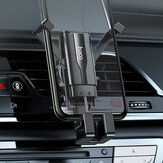HOCO CA72 Mini Suporte de telefone de carro Auto-lock Linkage Ventilador de ar Suporte de montagem de telefone Suporte de telefone de carro para iPhone 11 Pro XS 8 7 10 Pro 