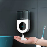 Bateriový automat na mýdlo se zasazeným LED displejem, montáž na zeď, bezkontaktní, 3 režimy bublin, nastavitelný rukou dezinfekce