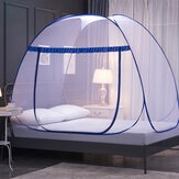 Folding Mosquito Net Zipper Single Door Netting Tent Mongolian Yurt Lace Cover