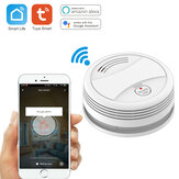 Wifi Tuya Slimme Rookmelder Sensor 80DB Alarm Brand Rookmelder Wifi Brandbeveiliging Home Security Alarm Slim Life APP