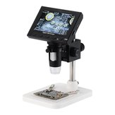 Microscopio elettronico digitale USB DM4 con display LCD da 4,3 pollici e microscopio VGA 1280 * 720 con 8 LED per riparazione schede madri PCB