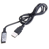 Control Remoto USB de 3 Llaves para Tira de Luz LED RGB DC5-24V 5050