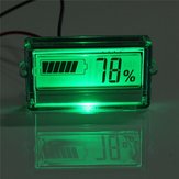 Vízálló LCD akkumulátor kapacitás tesztelő jelző 12V ólomsav lítium