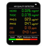 6 w 1 PM2.5 PM10 HCHO TVOC CO CO2 Monitor Wielofunkcyjny tester jakości powietrza dla Home Office Hotel