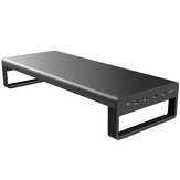 Vaydeer USB 3.0アルミニウムモニタースタンド ラップトップスタンド メタルリーザー データ転送と充電のサポート