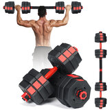 [EU Direct] Dumbbell Barbell Set Adjustable Fitness Dumbbells Tone Home Gym Workout 20kg Βάρος