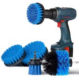 SAFETYON 4 Pieces Drill Brush Attachment Electric Drill Brushes for Cleaning Pool Tile Flooring Brick Ceramic Marble Grout Bathroom Car