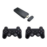 M8 4K HD 10000+ Oyun Mini Oyun Yapışkanı Video Oyun Konsolu SFC PS1 FC GBA Emulator ile 2 Adet Kablosuz Oyun Kumandası