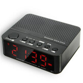 LEADSTAR Réveil sans fil Mini haut-parleur Bluetooth avec radio FM de lecture de carte