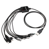 8 In 1 USB Programming Cable for Baofeng for Motorola for Kenwood TYT QYT Radio