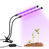 Ogrodnictwo Roślina 18W Podwójna lampa LED Grow Light Dimmablec Regulowana elastyczna lampa 360 stopni Gooseneck Growing