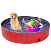 160cm Opvouwbare Huisdier Bad Zwembad Opvouwbare Hondenbad Badkuip Kiddiebad voor Honden, Katten en Kinderen
