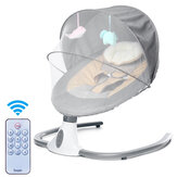 Intelligente elektrische Bluetooth-Babyschaukeln mit Fernbedienung, Viergang-Anpassung, Säuglingskomfort, Krippen-Timing, atmungsaktiver Baby-Schaukelstuhl