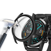 Etui na zegarek PC Matte Watch Case Watch Cover 9H Hartowane szkło Ochrona ekranu dla zegarka Huawei Watch GT 2 46mm