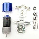 Komplettes Set aus Metall-Getriebebox-Kit mit 370 Motor für Modelle WPL B16 B24 B36 C24 JJRC Q65 1/16 RC