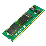 Maiwo KT040 M.2 Solid State Drive zu SATA DDR4 Netzteilkartenadapter Kartenkonverter für Desktop-PC 