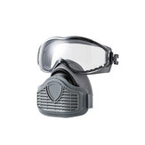 Vollgesichts-Gasmaske Dampfstaubmaske Atemschutzmasken-Sprühfarbenmasken mit Schutzbrillenfiltern