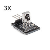 公式Arduinoボードと連動する製品、Arduino用のGeekcreit KY-022赤外線IRセンサーレシーバーモジュール3個セット