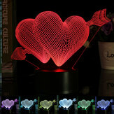 Liebespfeil-3D-Schreibtischlampe mit 7 Farbwechsel-LED-Nachtlichtparty-Dekoration Geschenk