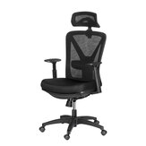 BlitzWolf® BW-HOC6 Office Chair Mesh Midday Rest Chair with Hidden Retractable Footrest Adjustable Headrest & Lumbar Support Breathable Mesh Large Tilt + Rocking Office Home