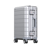 オリジナルのXiaomi 20インチトラベルスーツケース、ビジネストランク、アップグレード、35L、アルミニウム合金、TSAロック、スピナーホイール、キャリーオンラゲッジケース。