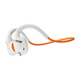 Fones de ouvido True Bone Conduction Bluetooth 5.3 Estéreo Surround panorâmico de 360°, carregamento magnético flexível impermeável IPX4, 28g de ganchos para orelha esportivos
