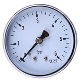 Manômetro de Alta Precisão TS-60-6 Mini 0-6 bar 1/4 Testador de Pressão para Combustível Ar Óleo Líquido Água