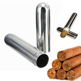 Stainless Steel Cigar Tube Moisture Storage Tube Cigarettes Case Box