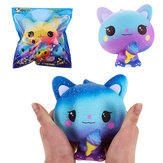 Vlampo Squishy Jumbo Kitten Holding Ice Cream 15CM Licensed Slow Rising With Packaging Collection Gift Toy